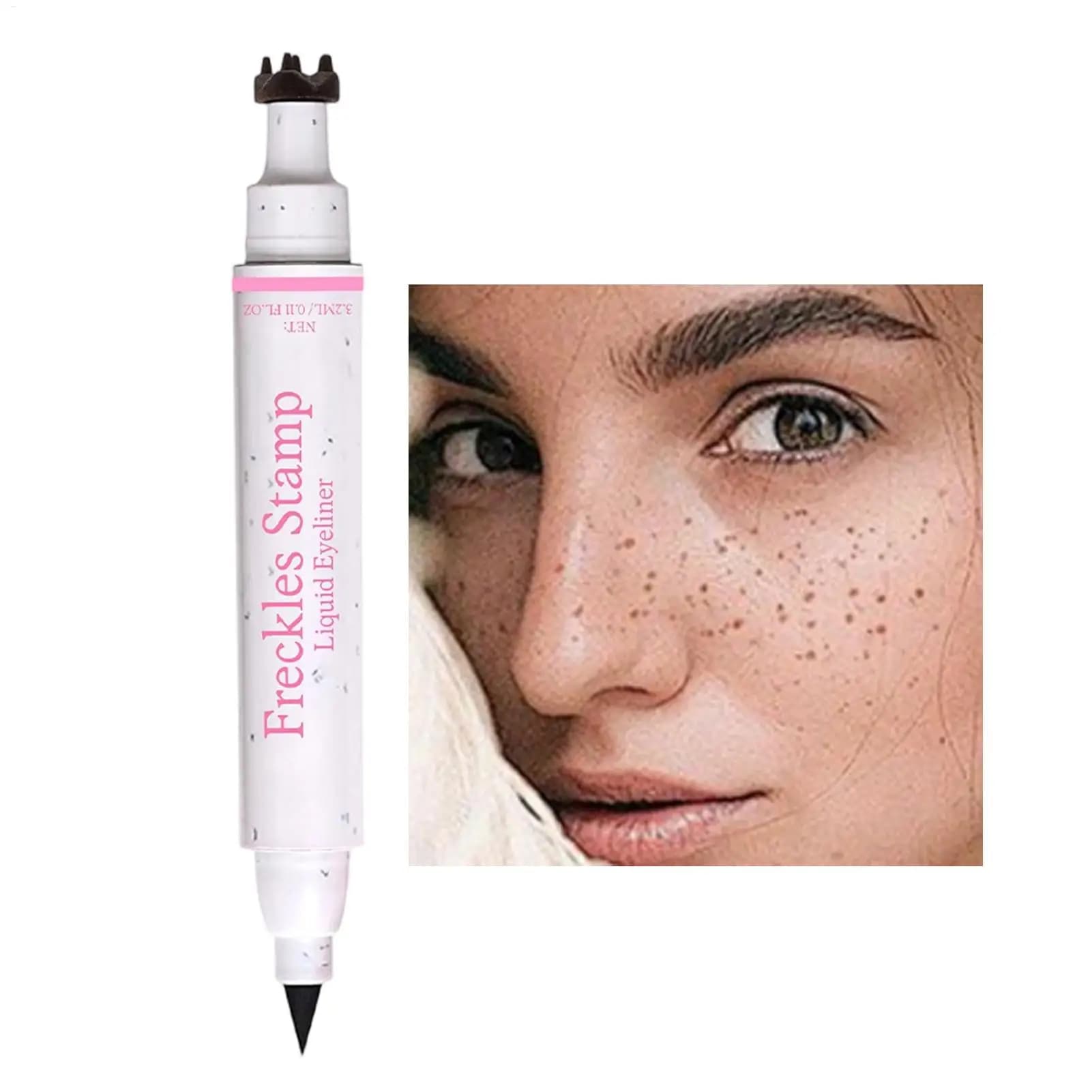 Timbre Pen for Lentiggini Realistiche Naturali with Punta a Cinque Punte, Pen for Simulation Lentiggini Finte, Waterproof, Lentiggini Realistiche