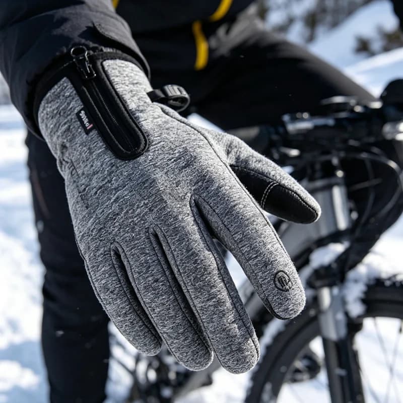 Kyncilor Winter Motorcycle Riding Gloves for Men electric Dirt Bike Touchscreen Waterproof Winter Thermal Glove for Ski Hiking