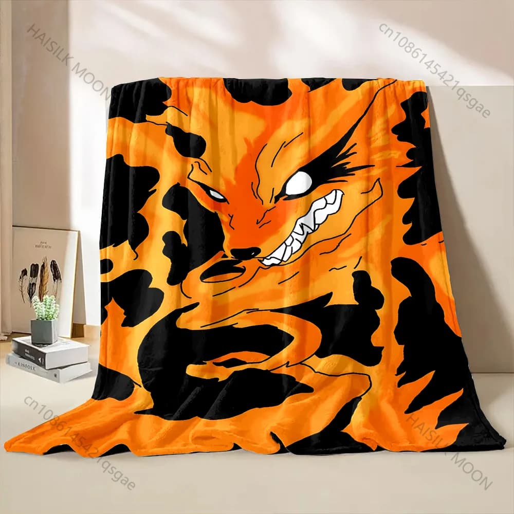 6 dimensioni mitologia giapponese volpe k-kurama coperta con stampa per figlio marito amico, camera divano sedia coperta per pisolino regalo disponibile per tutte le stagioni