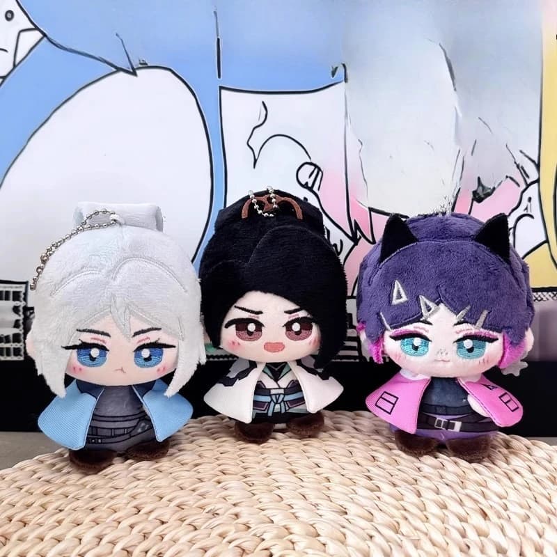 Gioco Anime Jett Clove Sage Kawaii Cosplay Dango Cotone Bambola Portachiavi Cartoon Mini Pendenti Peluche Morbidi Figure Giocattolo Ventole Regalo
