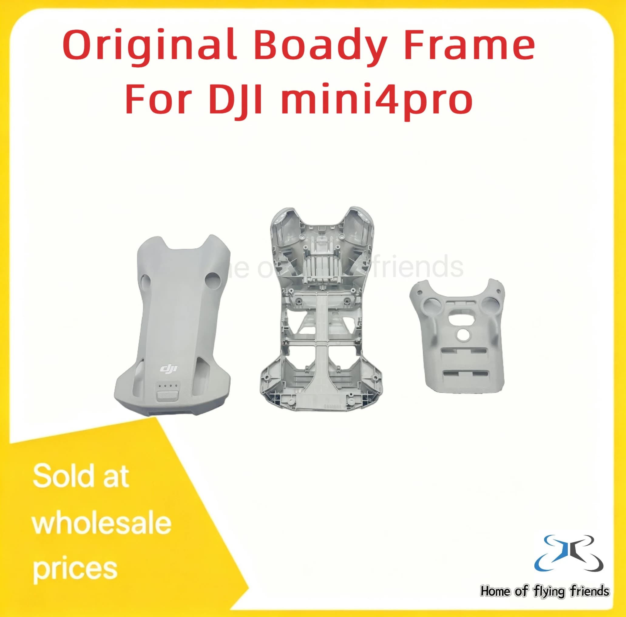 Original Body Frame for DJI Mini 4 Pro Upper/ Middle / Bottom Shell for DJI Mini 4 Pro Drone Repair Spare Parts