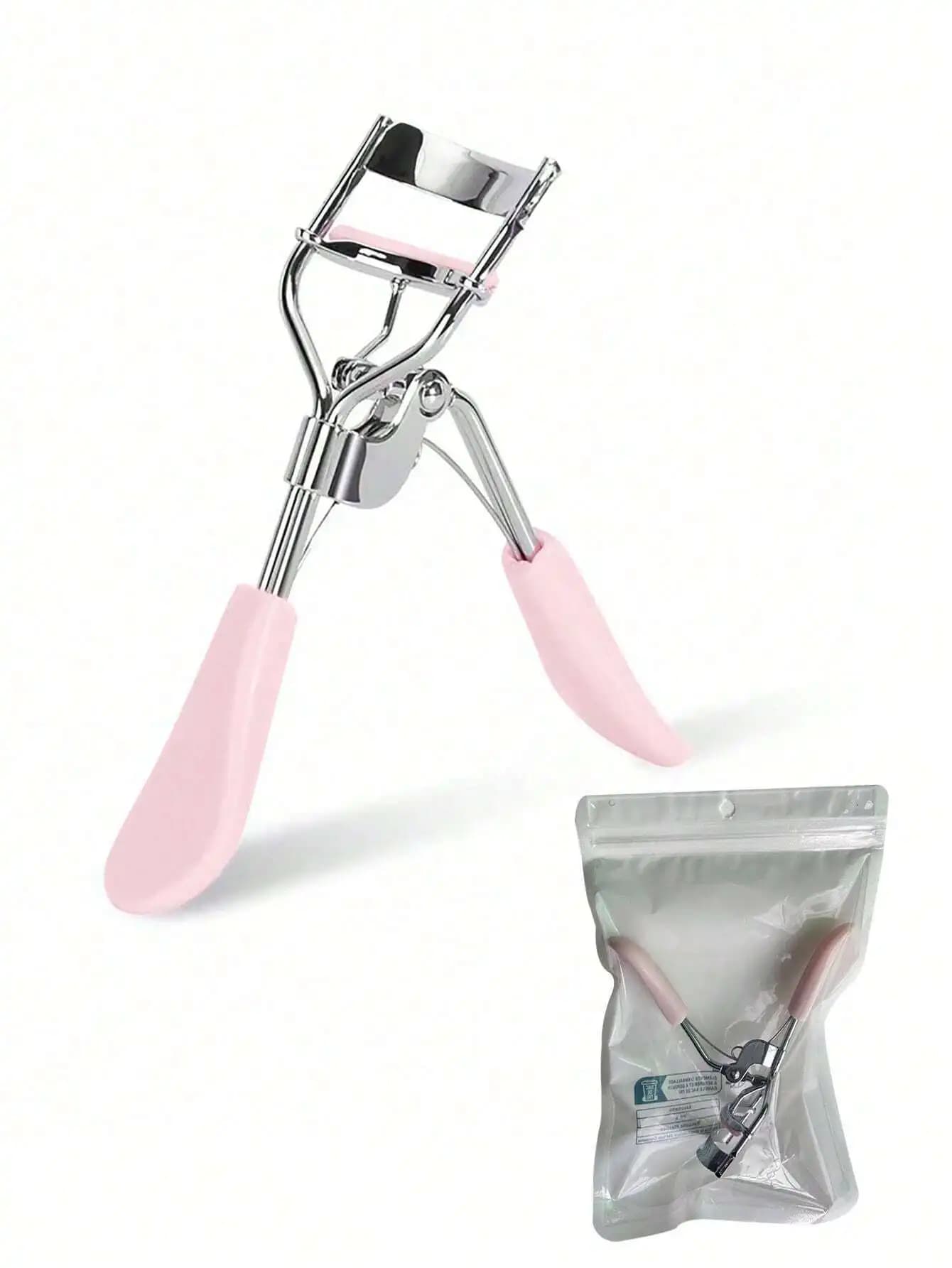 1pc Piegaciglia in Acciaio Inossidabile, Strumento per Arricciare il Mascara, Ausilio per Ciglia Finte, Accessorio Cosmetico Curvo per Trucco, Morbido M