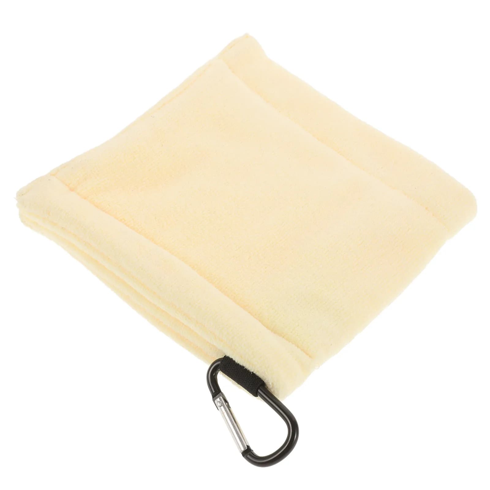 Asciugamano da Golf Giallo Chiaro 14x14 in Microfibra Ultra Morbida e Assorbente, Panno per Pulizia Appendibile per Mazze da Golf, Palline, Borsa e Accessori da Uomo