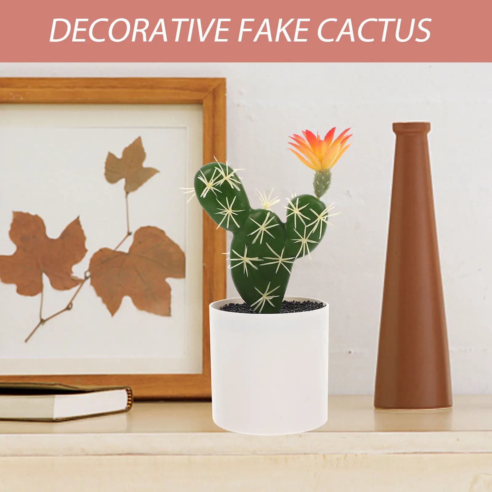 Simulation Potted Cactus Decorative Artificial Bonsai Small Tabletop Plant Living Room Ornament Artificial Cactus Bonsai