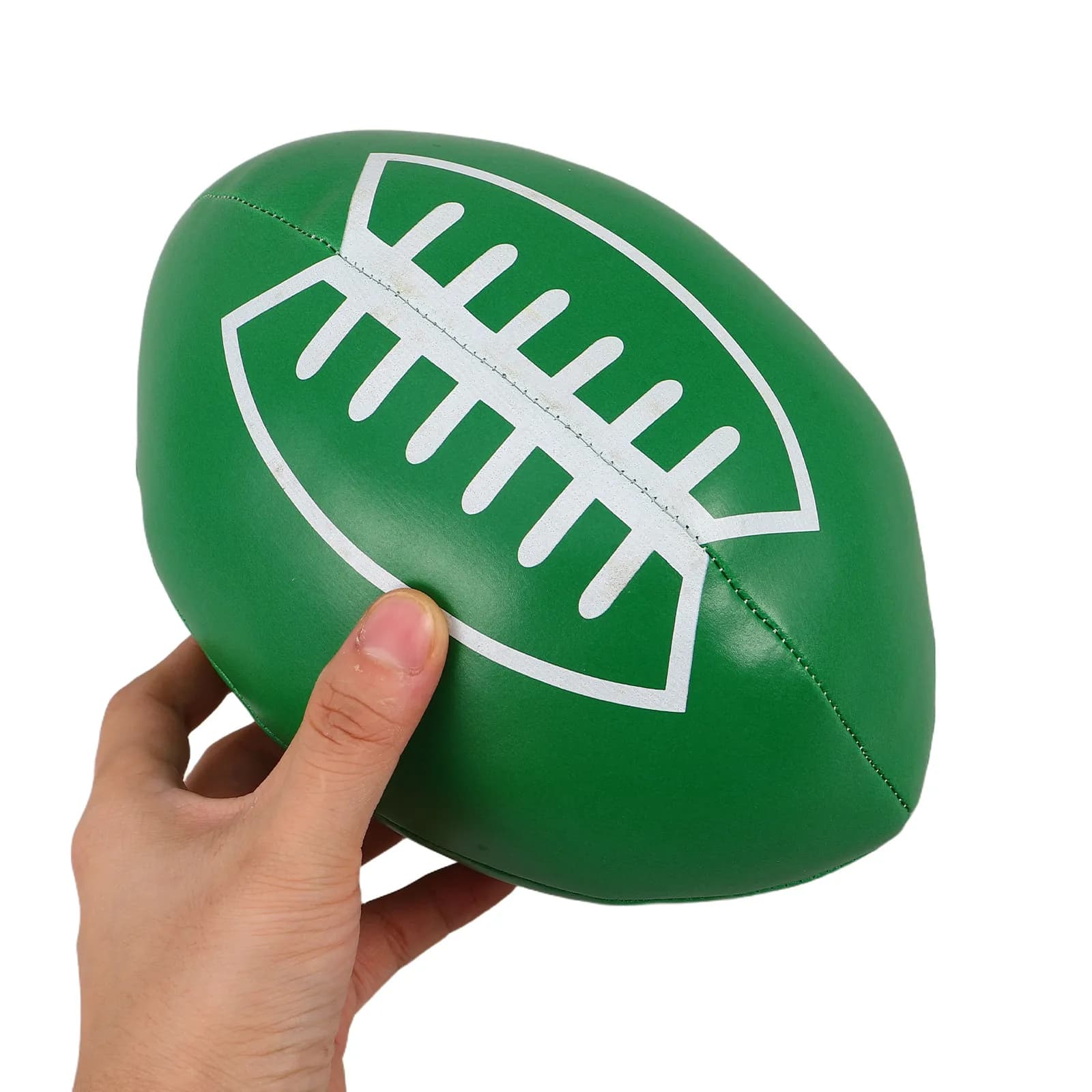 Pallone da Rugby Morbido per Allenamento Bambini 20x12x12cm, per Interni ed Esterni, in PU, per Pratica di Abilità Motorie e Lancio