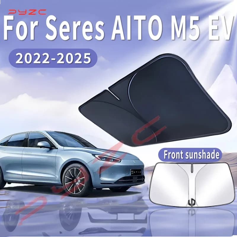 Parasole per auto per Seres AITO M5 EV 2022~2025 2023 2024, tendina parasole anteriore per parabrezza, isolamento termico, raffreddamento estivo, accessori auto