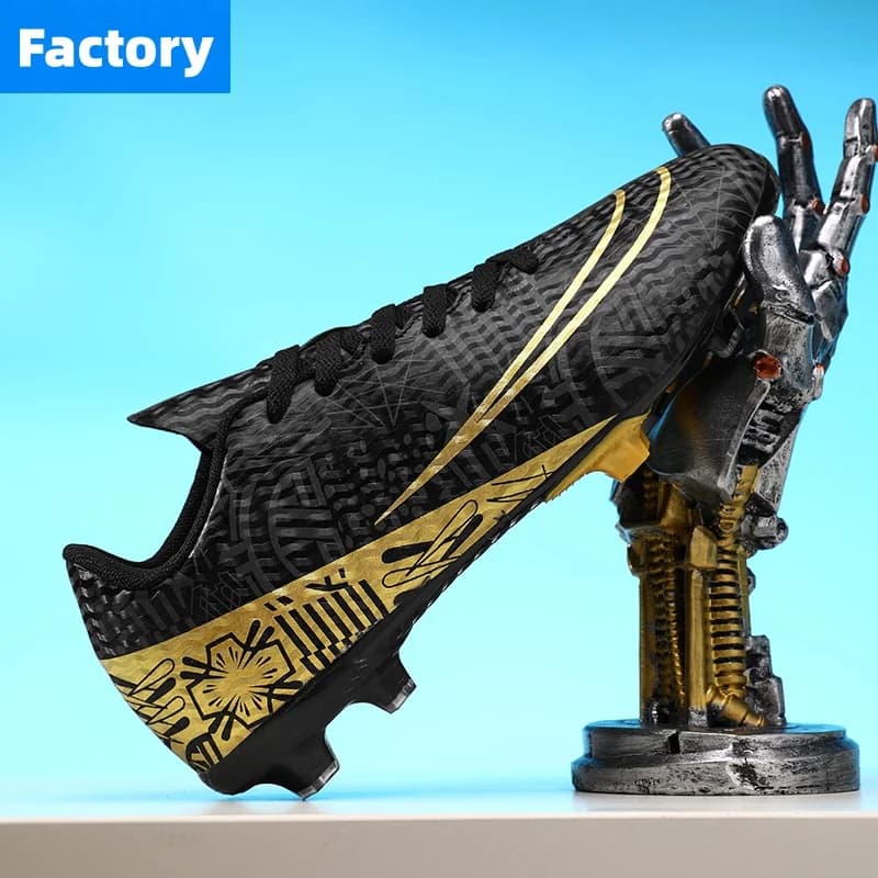 Scarpe da Calcio Professionali da Uomo con Tacchetti Lunghi per Erba Naturale e Sintetica (FG/TF) Unisex - Chuteira Society