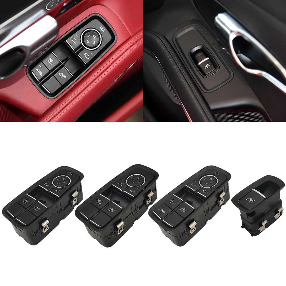 Per Porsche 911 991 718 Boxster Cayman Coupe Car Front Power Window Mirror Switch 981 982 muslimah 99161315501