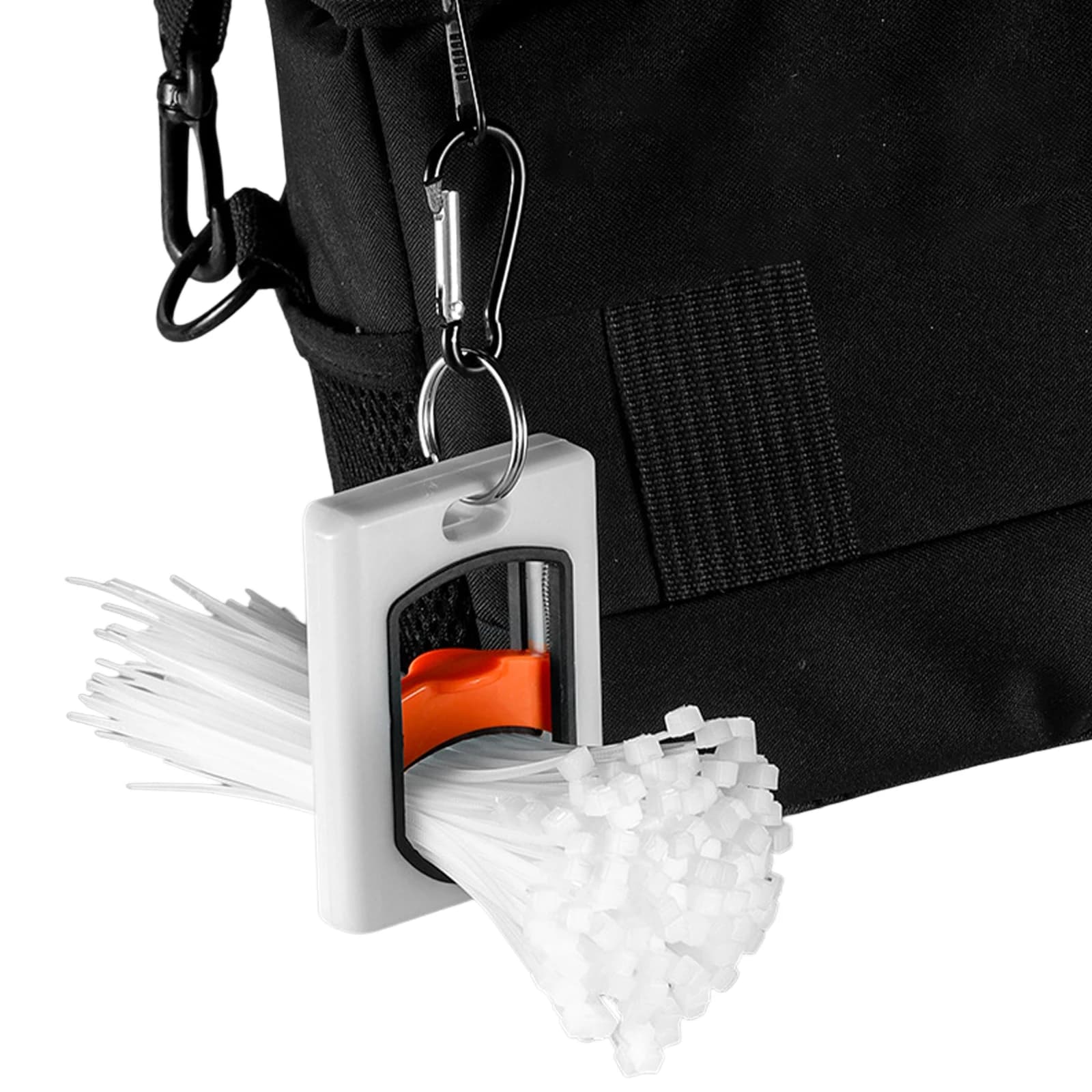 Organizzatore per Fascette Quadrate Luminoso al Buio, Supporto per Fascette in Plastica Multiuso per Interni ed Esterni