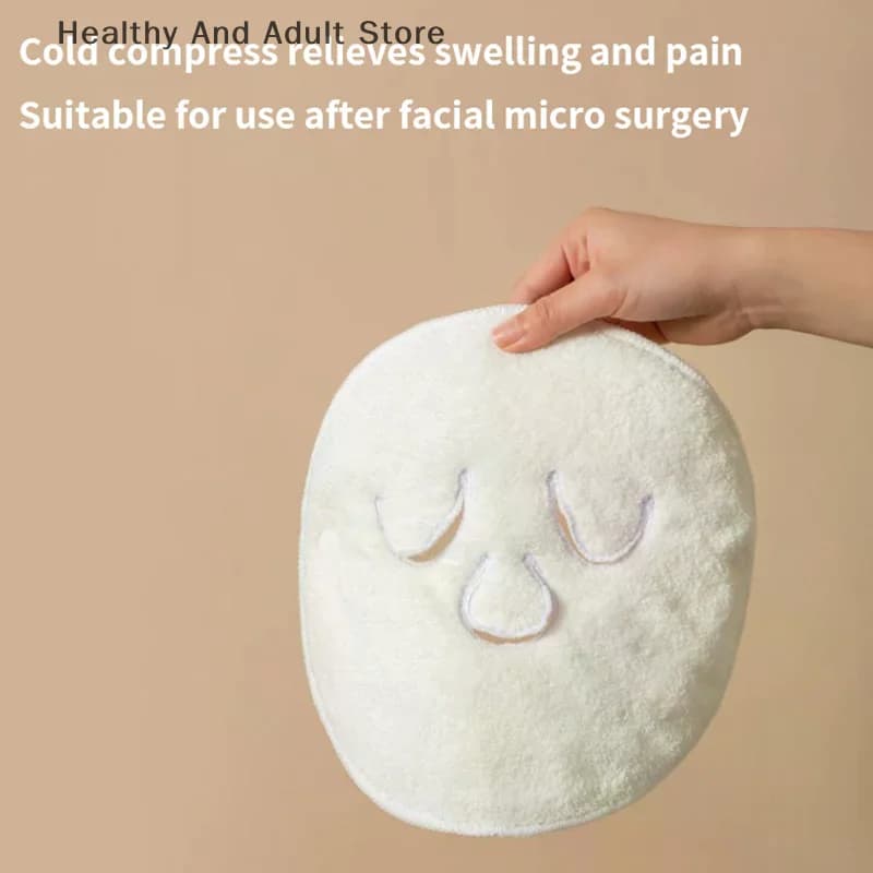 Asciugamano per Vapore Facciale Riutilizzabile, Maschera con Fascia per Lavaggio Viso, Compresse Fredde/Calde, Asciugamano per Vaporizzazione Facciale, Cura della Bellezza e Spa