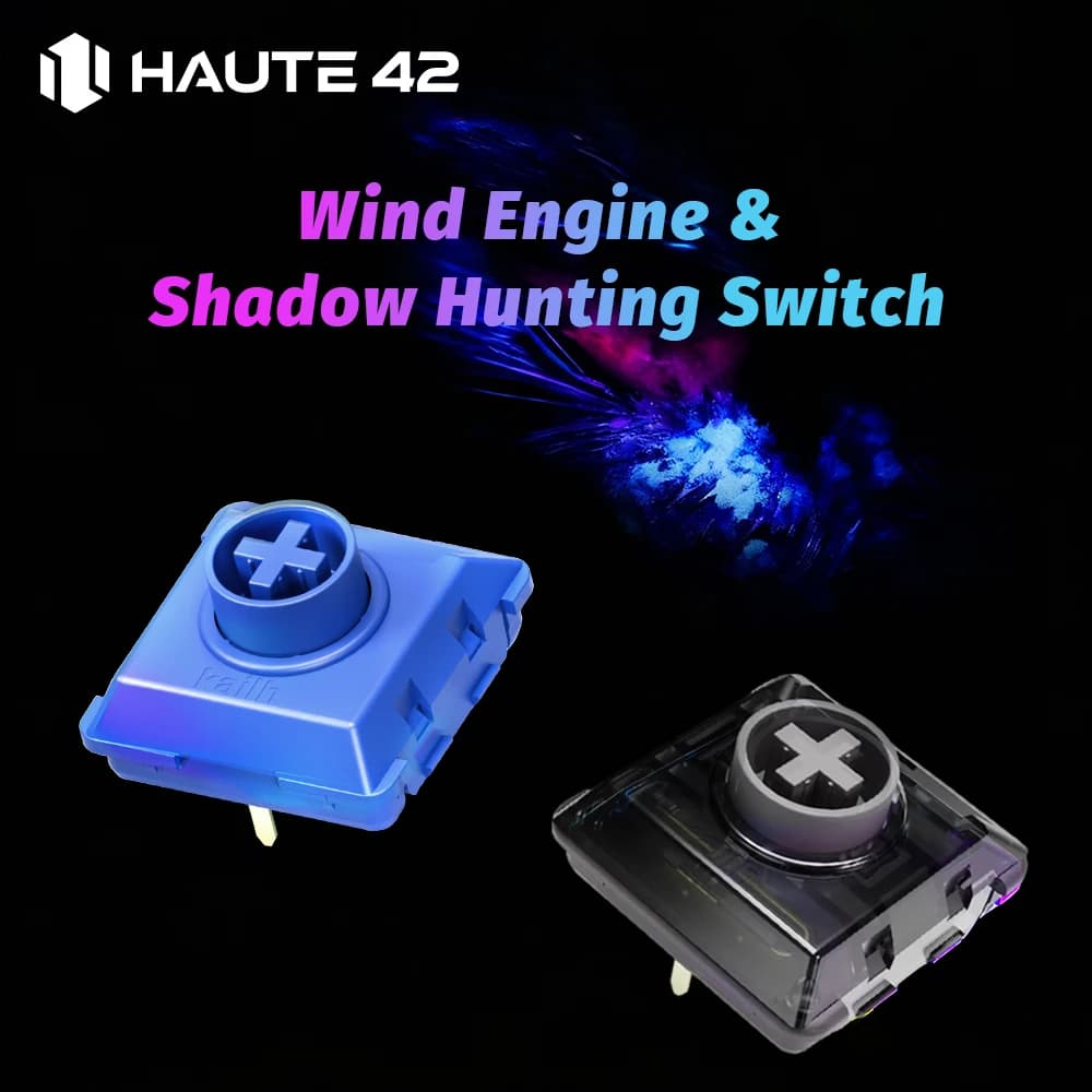 Haute42 Kailh Hunting switch with low profile shadow / Wind motor switch for Hitbox controller mechanical keyboard switch without lever