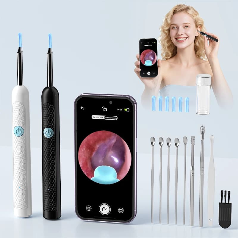 Visual Ear Otoscope Camera Ear Pick Digital Ear Spoon Video Ear Cleaner Endoscope Ear Wax Removal Tool for Iphone Android Phones