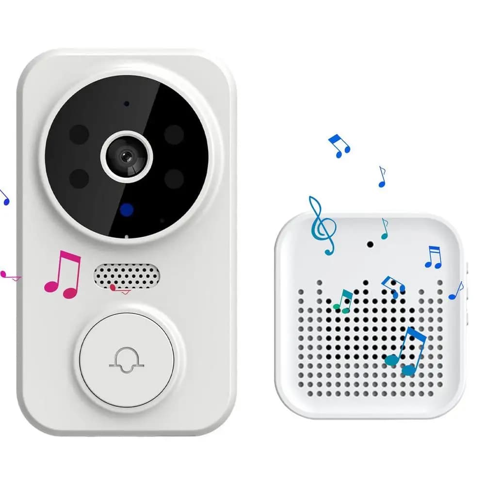 Tuya APP 720P Wireless WIFI Doorbell Free Cloud Storage Visual Doorviewer Long Time Standby Video Door Phone