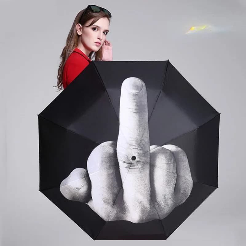 Ombrello da viaggio automatico divertente ombrello automatico aperto/chiuso ombrello portatile pieghevole antipioggia e UV