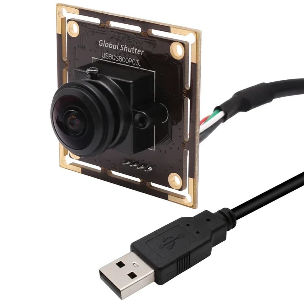 NEW USB camera with global shutter ELP 1MP 120fps 210fps 420fps 640fps OV9281 Single-chromatic lens Fisheye Mini HD Webcam Camera module