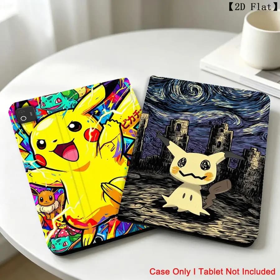 With Pencil Holder Case for Xiaomi Pad 6s Pro 7 Ultra Pad 5 6 7 8 Pro Redmi Pad SE K Pad 8.8 9.7 12.4 Inch Pokemons Pikachus