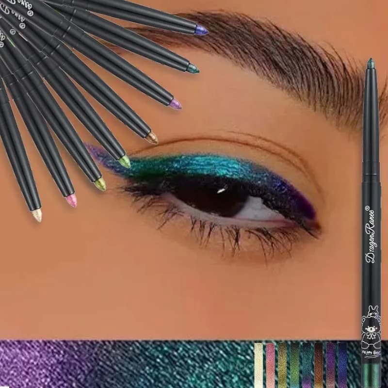 Gel Pen for Eyeliner Chameleon Matita for Chrome Shade Waterproof Glitter Pearl Green Gold Laying Eye Makeup Silk Kiss