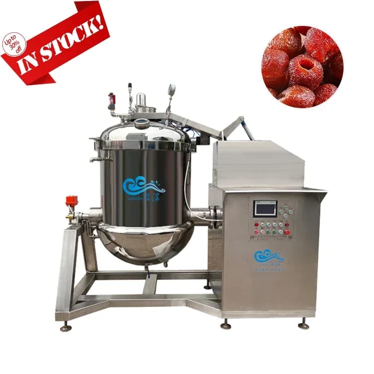 Automatic vertical kitchen kettle for industrial use - Vacuum pot for preserved fruit, beans, candied hawthorn and other foods