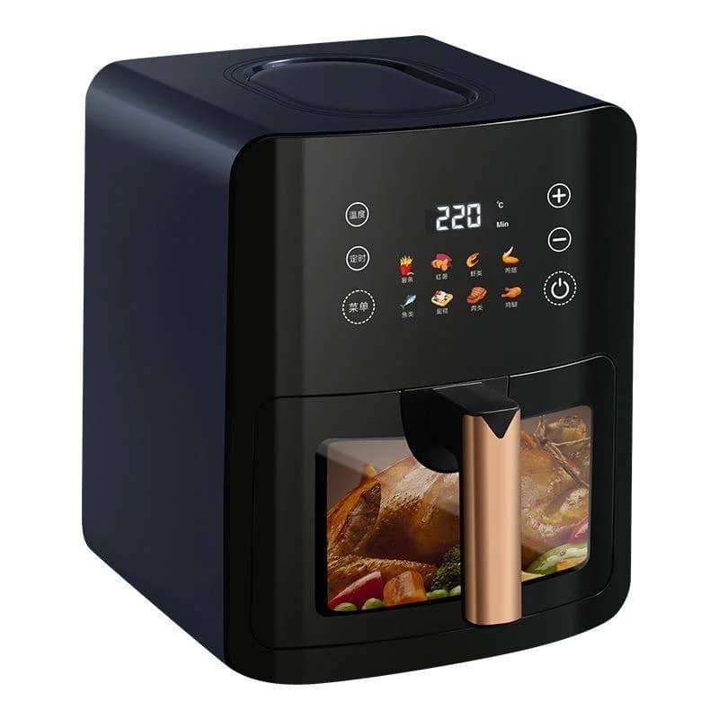Smart Home Square Modern 6.0L Multi-function Air Fryer Electric with Hot Air Circulation 1400W Cross-border Wholesale