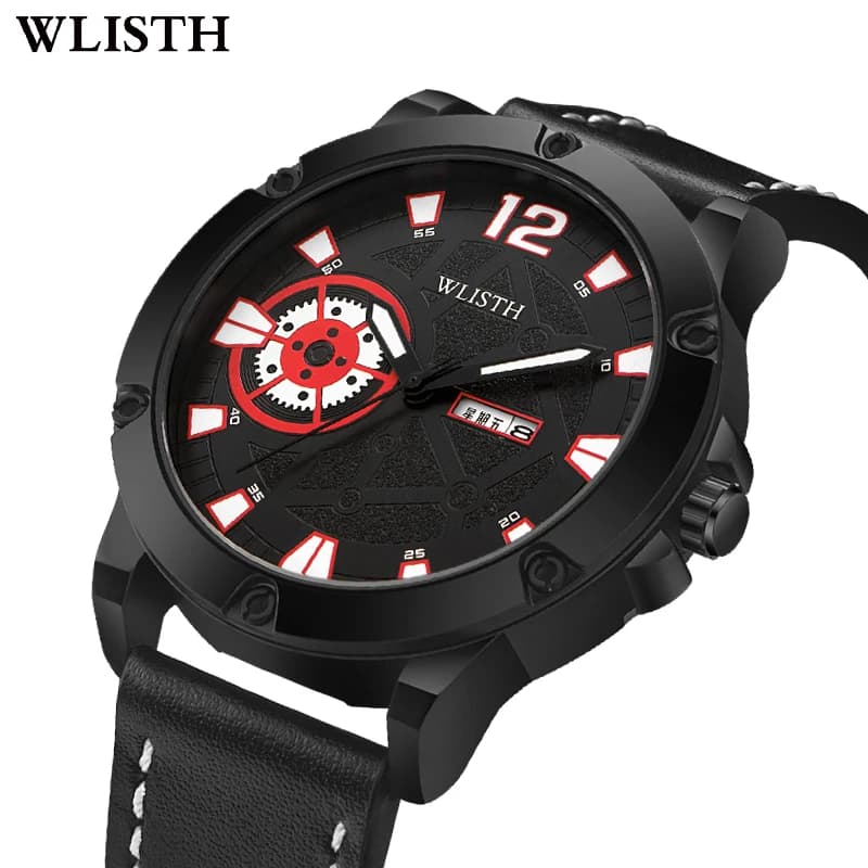 Reloj Hombre Fashion Luxury Quartz Watch Men's Leisure Waterproof Leather Strap Clock Business Mens Watch Sport Watch