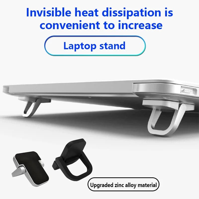1 paio di mini gambe per MacBook Pro Huawei Xiaomi Notebook Base in alluminio Strumenti di supporto Supporto per laptop Radiatore per supporto tastiera