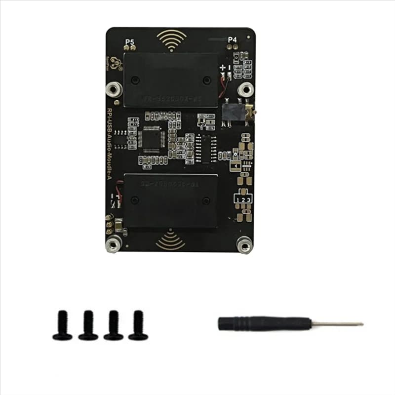 ABZW USB Audio Sound Card Module HAT For Raspberry Pi 5 With Earphone Jack Buzzer Speaker For Rpi 5 Replacement Parts PCB