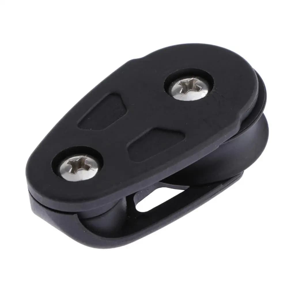 Puleggia singola in nylon con cuscinetto a sfera per carrello ancora di kayak, canoa, barca e installazione di cime di ormeggio