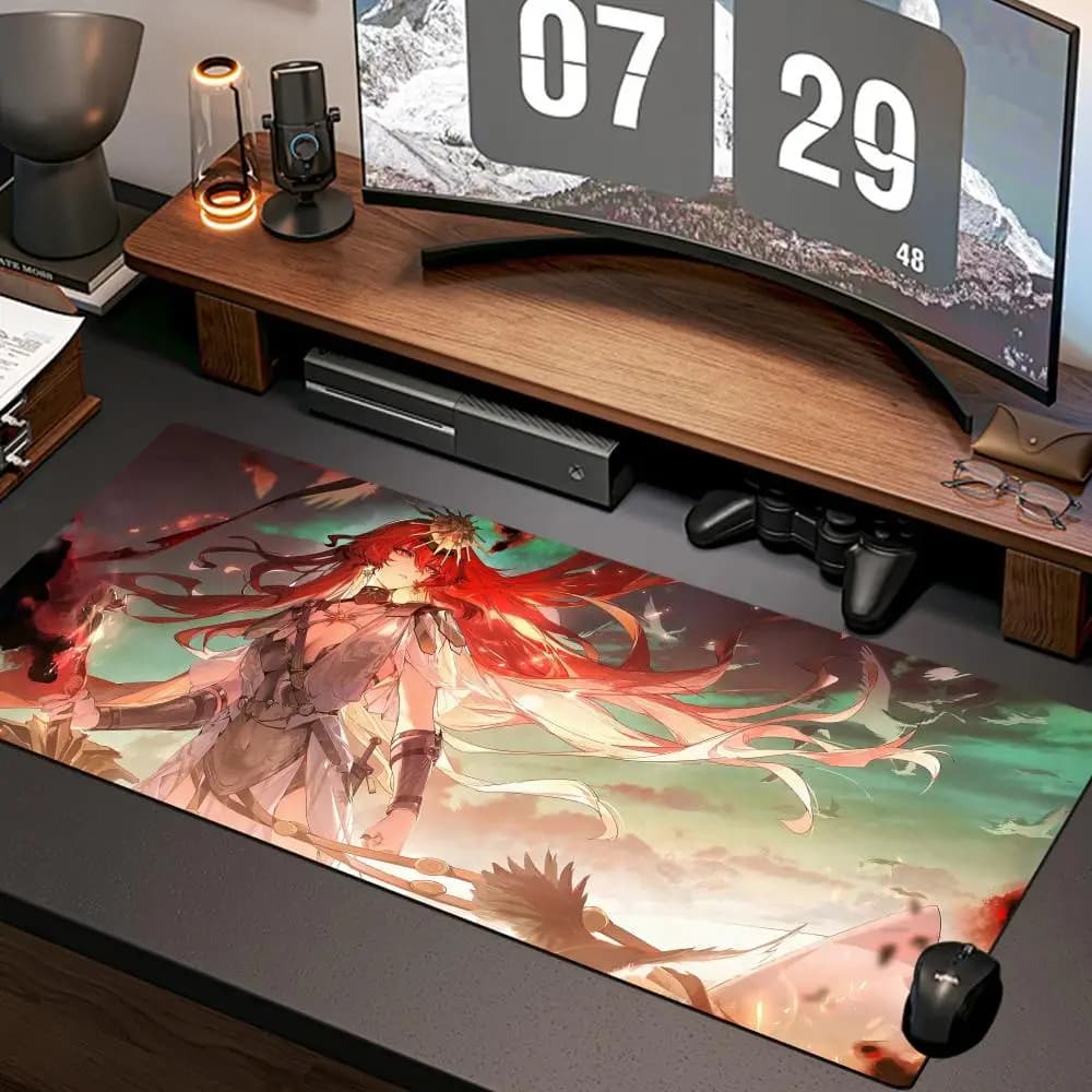 Tappetino per mouse Augusta Wuwa, nuovo tappetino per computer da casa XXL, tappetini da scrivania in gomma naturale, antiscivolo, accessori per gaming.