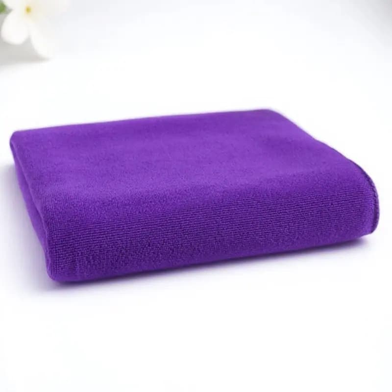 Asciugamano da bagno in microfibra ad asciugatura rapida, grande, per spiaggia, spa, nuoto, viaggi, campeggio, viola