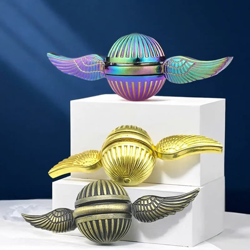 Giroscopio con punta delle dita ad ala in metallo Fidget Spinner Giroscopio con punta delle dita anti pressione per bambini e adulti Giocattolo di decompressione superiore