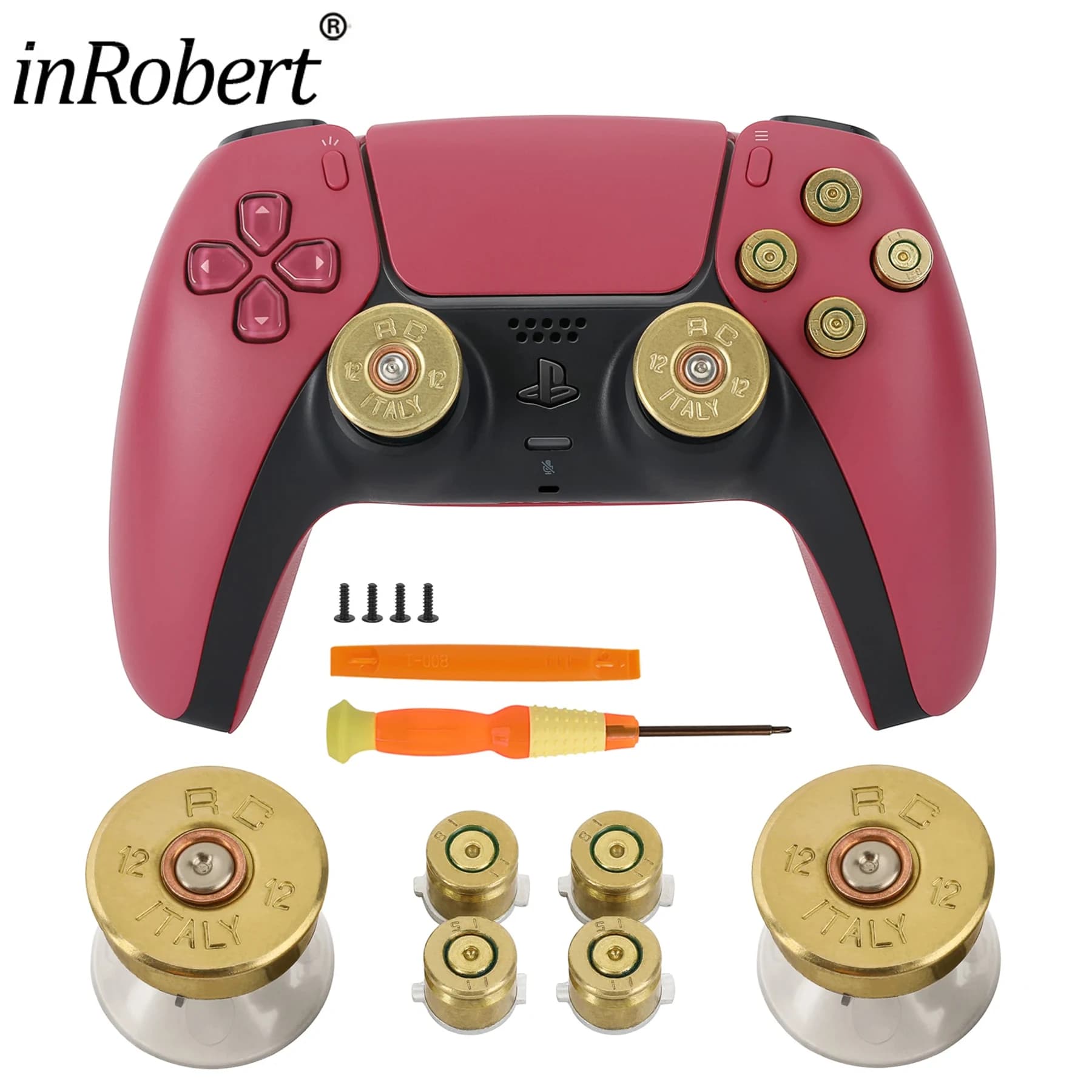 Pulsante di ricambio fai da te per Controller PS5 Thumb Sticks impugnatura analogica pulsanti a proiettile kit di riparazione per accessori per pulsanti PS5