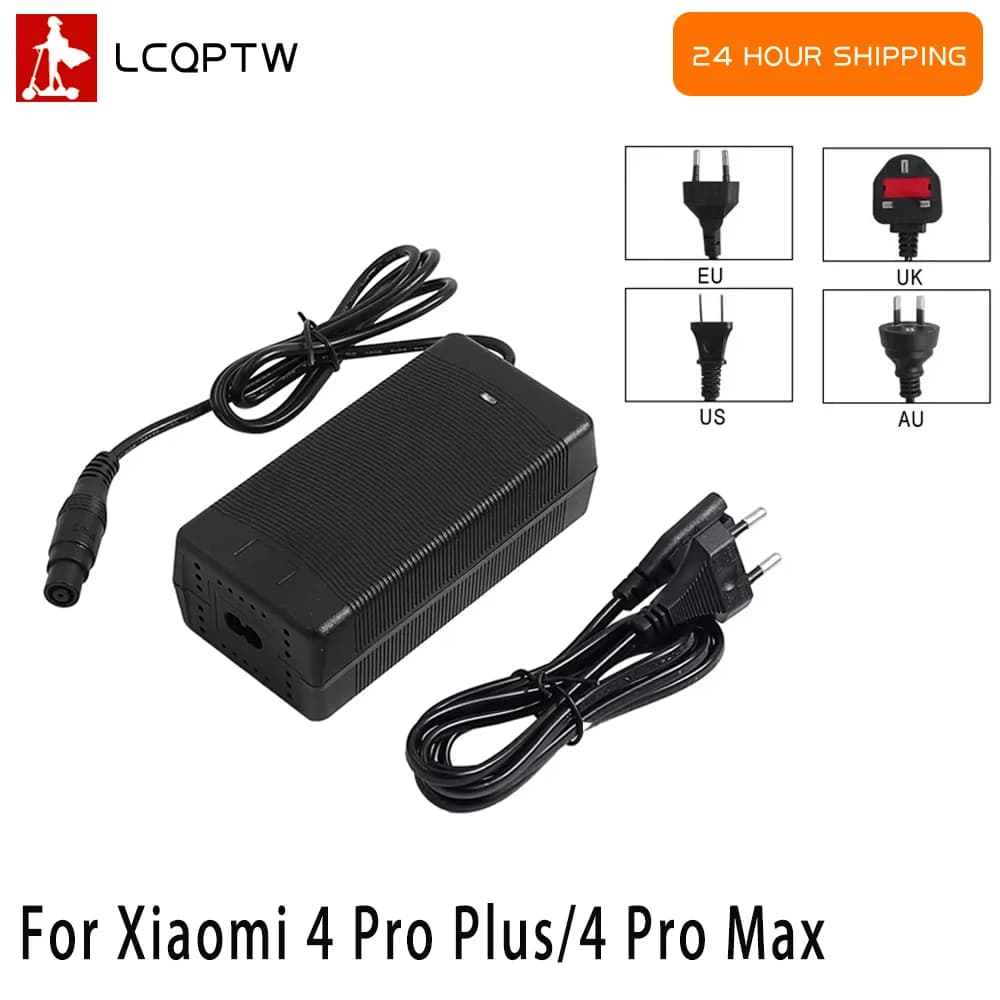 Adattatore per caricabatterie rapido da 54,6 V 2A per Xiaomi 4 Pro Plus/4 Pro Max/per parte caricabatteria per scooter elettrico Ninebot ZT3 Pro