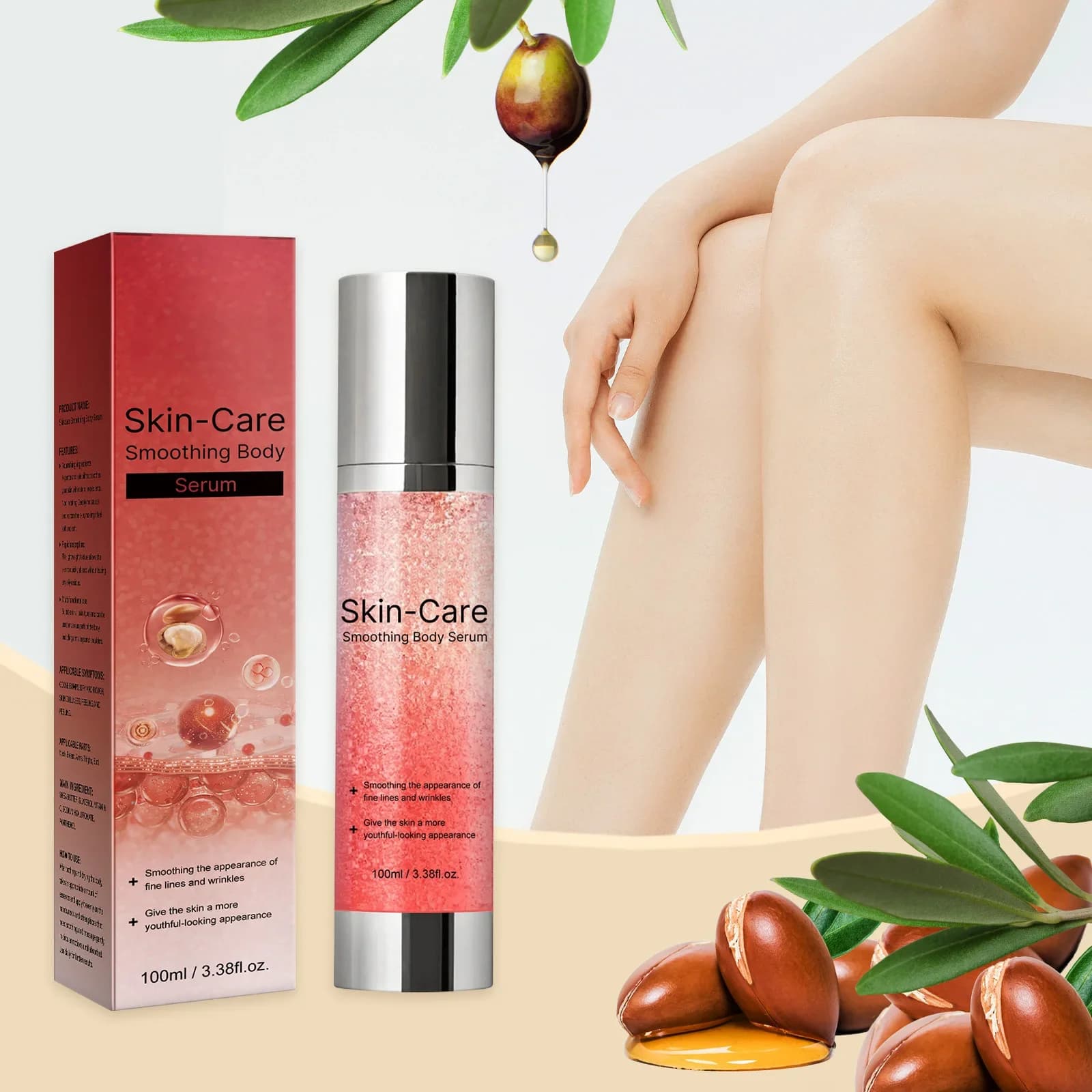 Serum Body with Vitamin C and Hyaluronate 100ml - Repairs Dry and Aged Skin, Restores Vitality and Softness, Regenerative Lotion