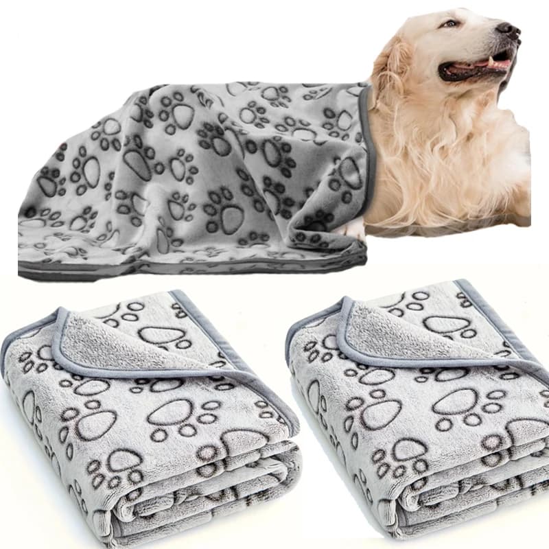Ultra Soft Fluffy High Quality Pet Blanket Cute Cartoon Pattern Pet Mat Warm and Comfortable Blanket for Cat Dogs Cat Bath Towel