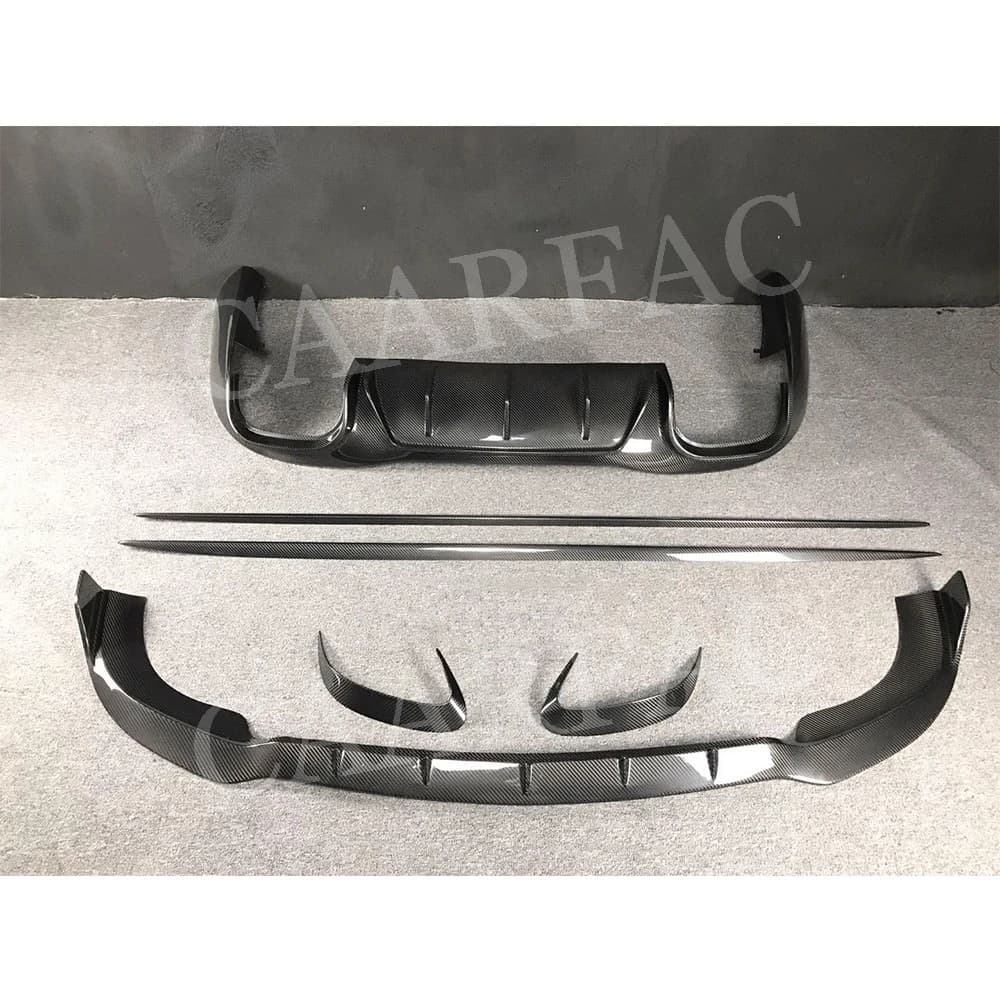 Front bumper Labbro Air Vent Trim Side miniskirt Spoiler rear diffuser for Benz AMG GT50 GT53 2019-2023 Body kit dry carbon fiber