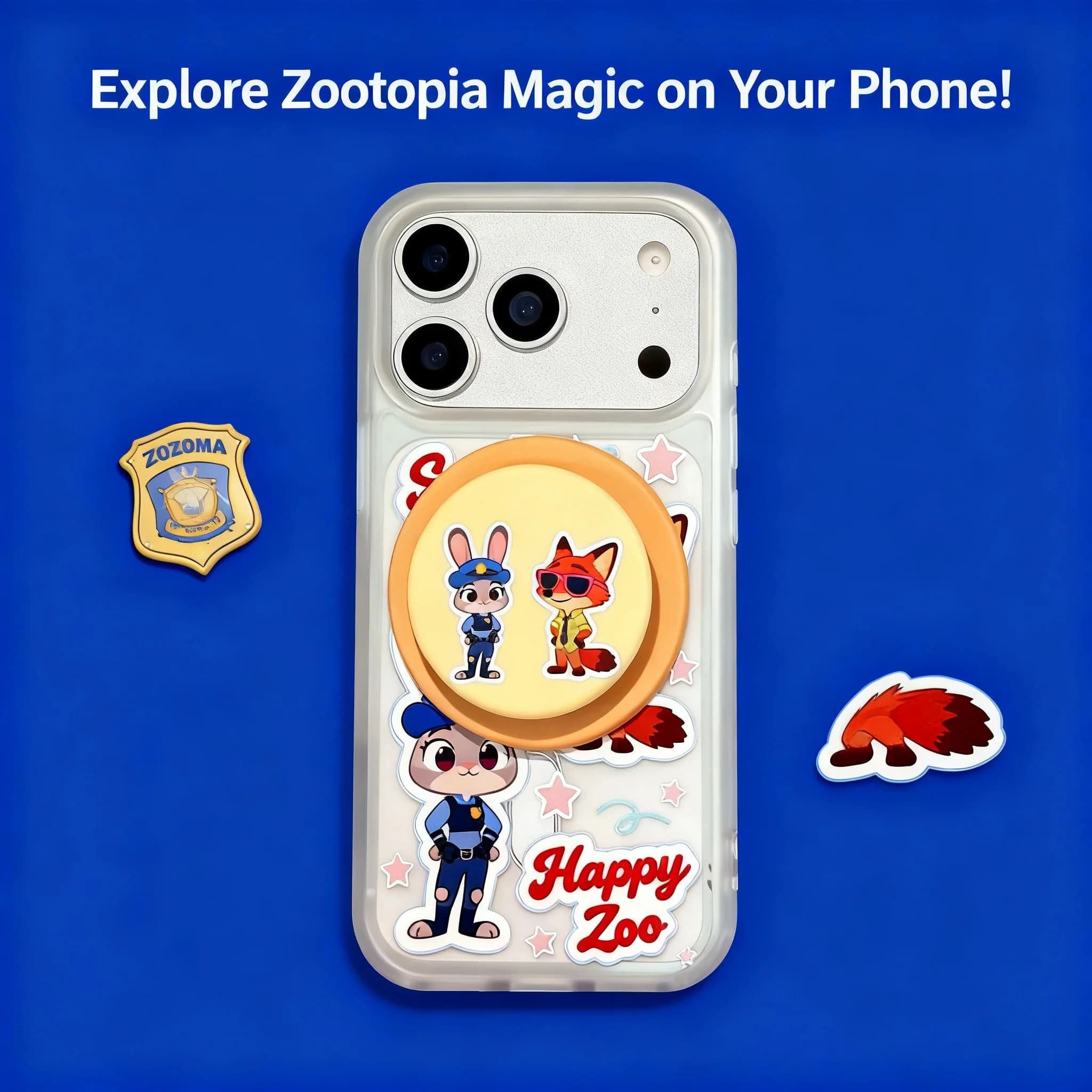 Cover Protettiva Rigida Antiurto Cartoon Zootopia per iPhone 17, Compatibile con Apple iPhone 16 15 Pro Max 14 13 12 11 XR XS X 8 7 6 6S