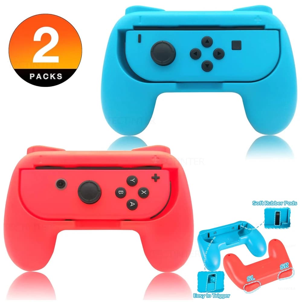 Custodia per manopole da 2 pezzi per Nintendo Switch e controller joystick OLED maniglia supporto per gamepad staffa supporto per accessori Switch