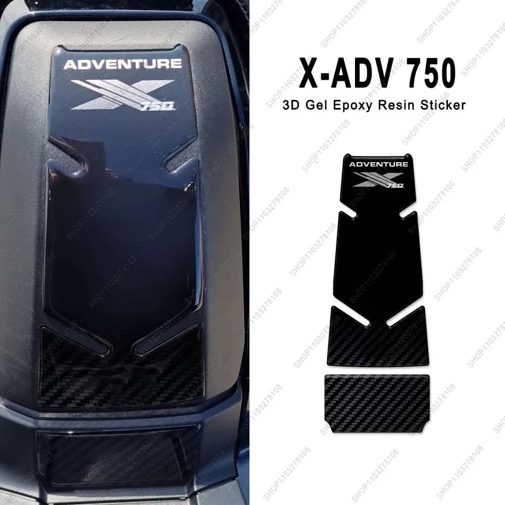 Accessori moto Coperture protettive per serbatoio Adesivi in resina gel 3D per XADV X ADV 750 2025