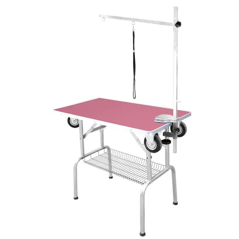 High Quality Professional Wheeled Mobile Folding Foldable Pet Dog Grooming Table