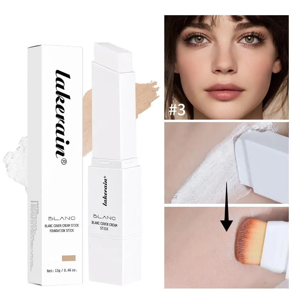 Fondotinta Stick Fondotinta that changes color with detachable brush Blanc Cover Cream Stick that changes high cover basic makeup