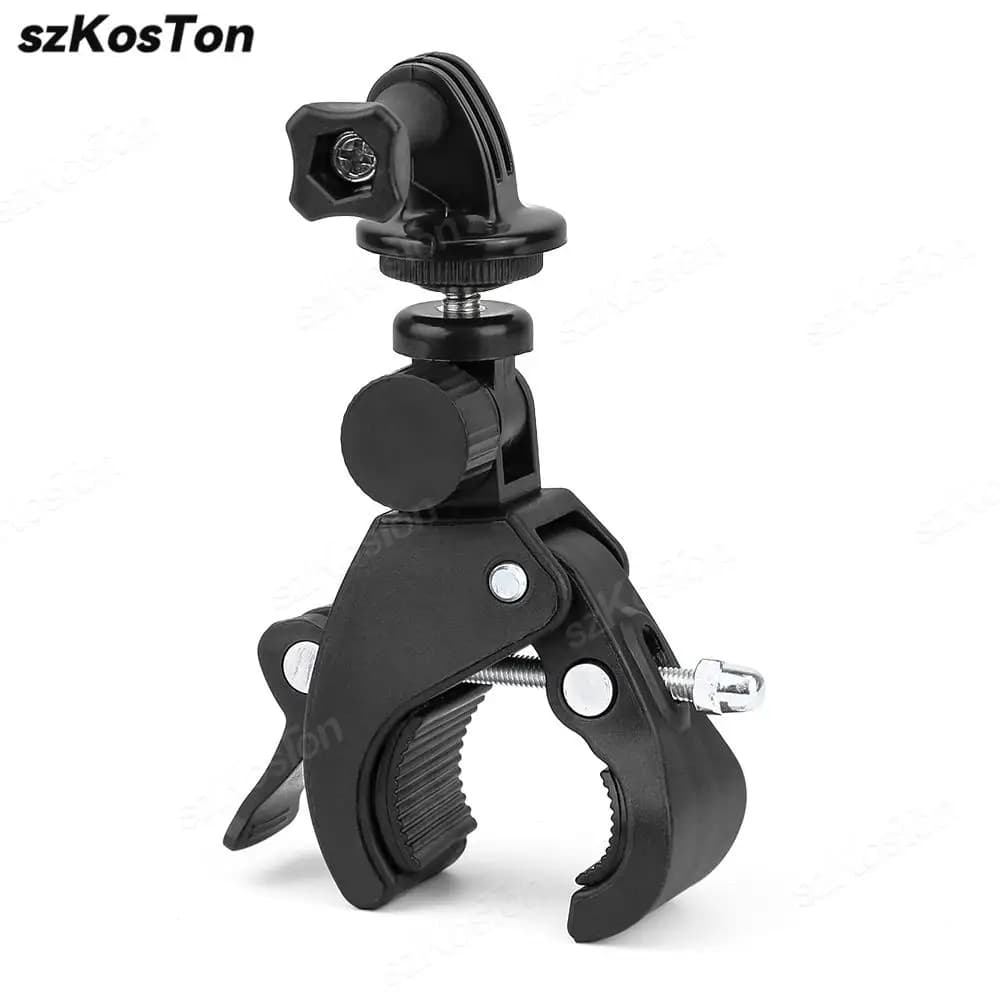 Super morsetto morsetto staffa treppiede Clip di montaggio per fotocamera DSLR GoPro Insta360 DJI SJCAM bicicletta moto manubrio treppiede