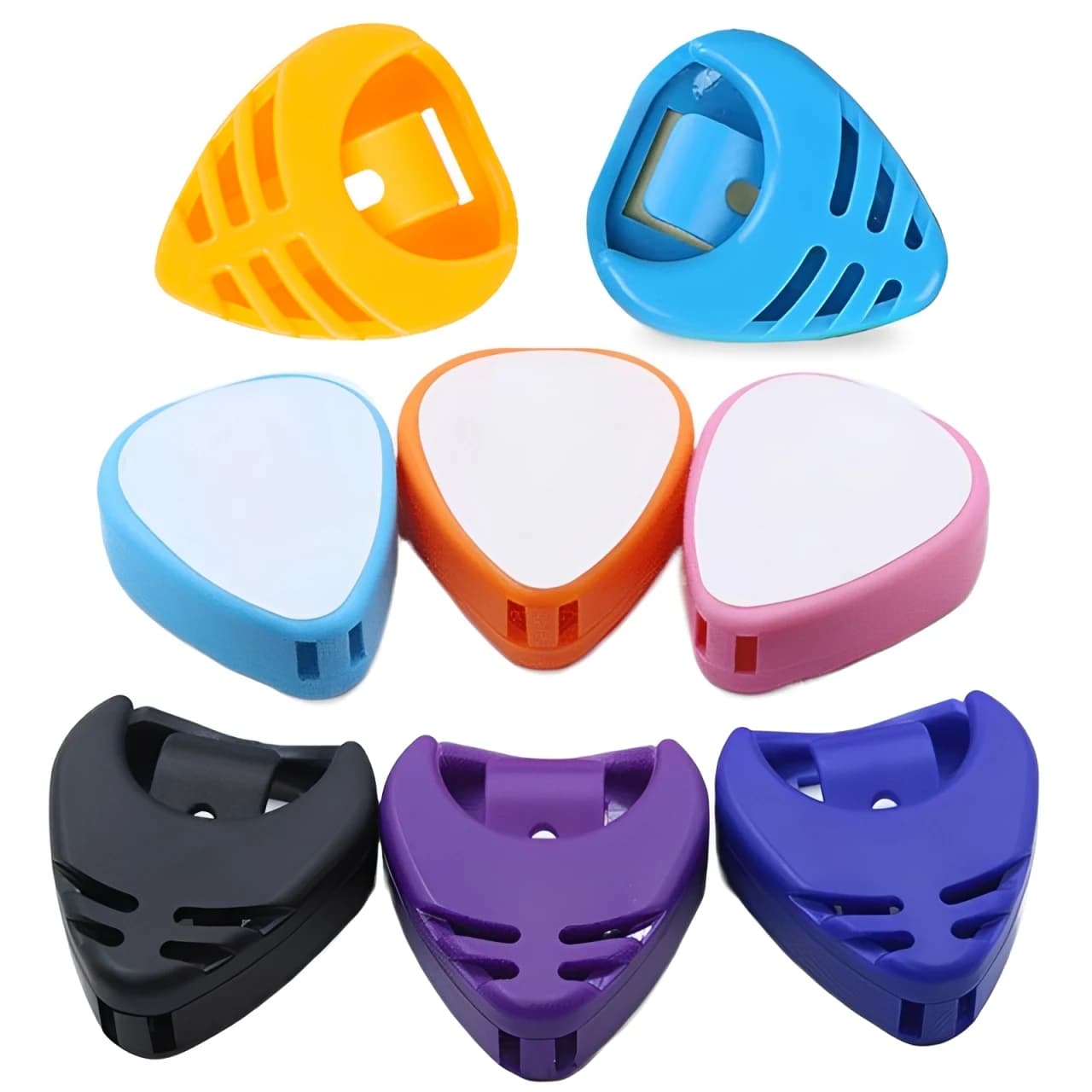 5/18/36Pcs Guitar Pick Holder Cases – Heart Shape Picks Storage Box Portable Plectrum Organizer for Acoustic Electric Guitar TMZ