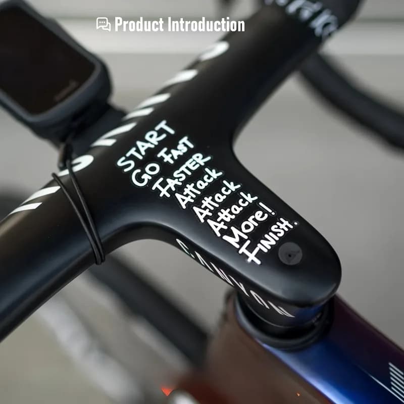 Adesivi per Bici Go Fast Attack More PET, Decalcomanie Impermeabili Resistenti ai Raggi UV Fai-da-te per Telaio MTB, Auto, Moto, Casco