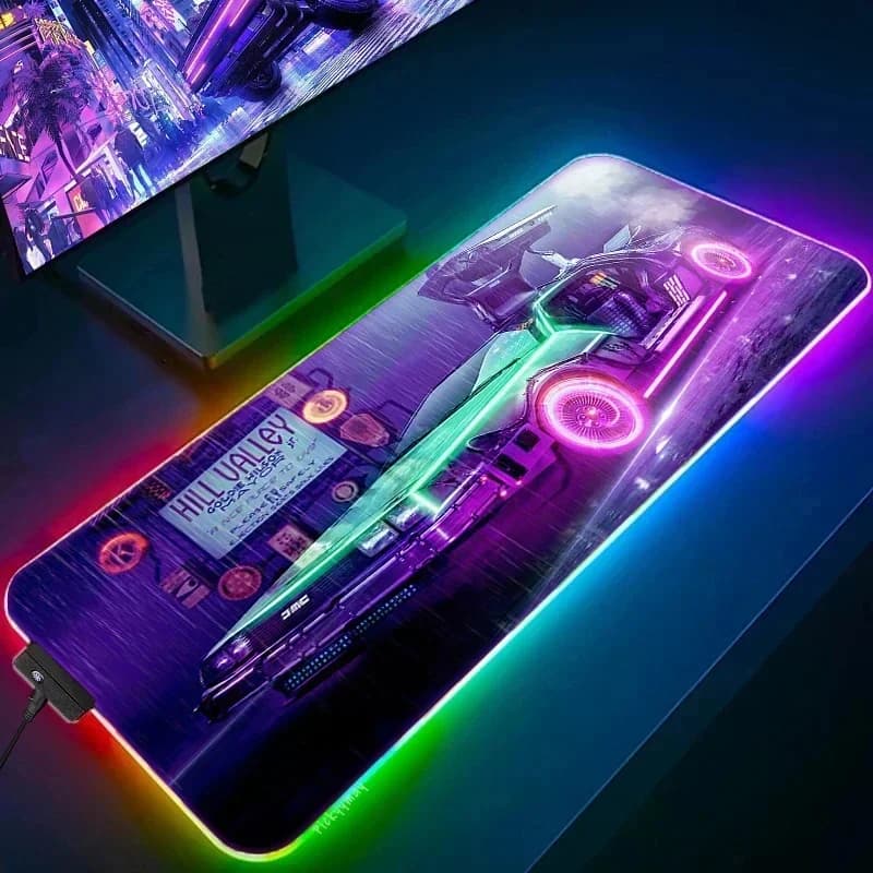 Tappetino per mouse RGB grande per auto cool e alla moda Tappetino per mouse da gioco Tappetino per mouse LED Tappetini da scrivania luminosi Tappetini per tastiera per PC per giocatori Tappetino da tavolo XL