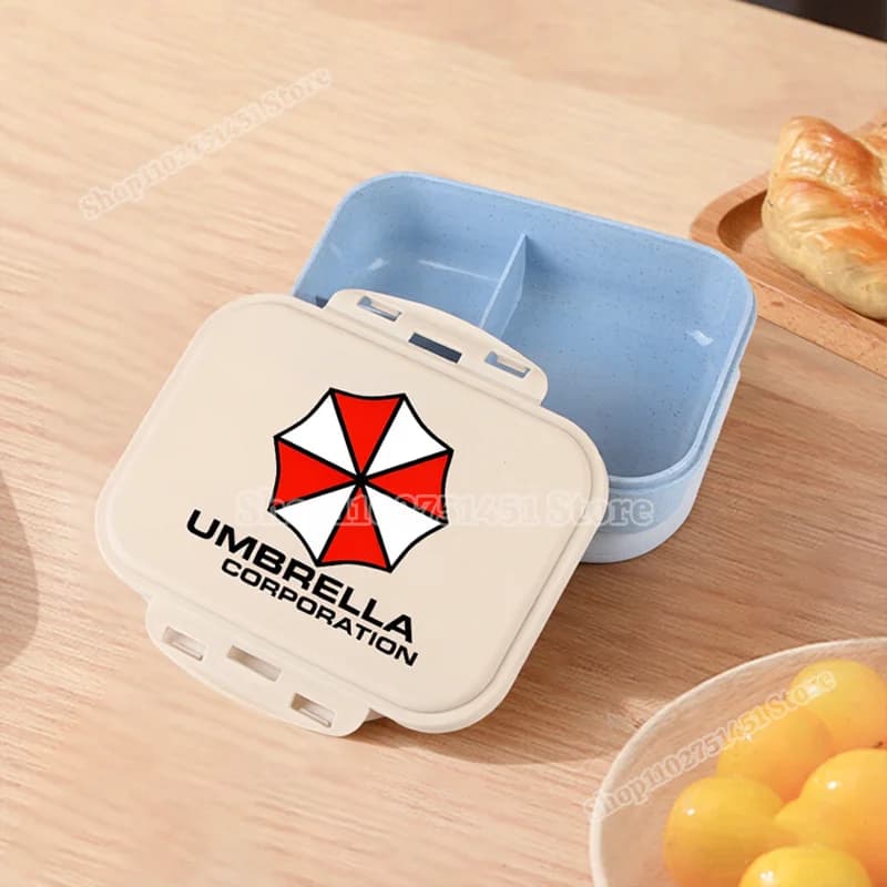 Residents Evils Printed Bento Lunch Box Umbrella Corporations Food Storage Containers School Work Lunchbox Foods Warmer Boxes