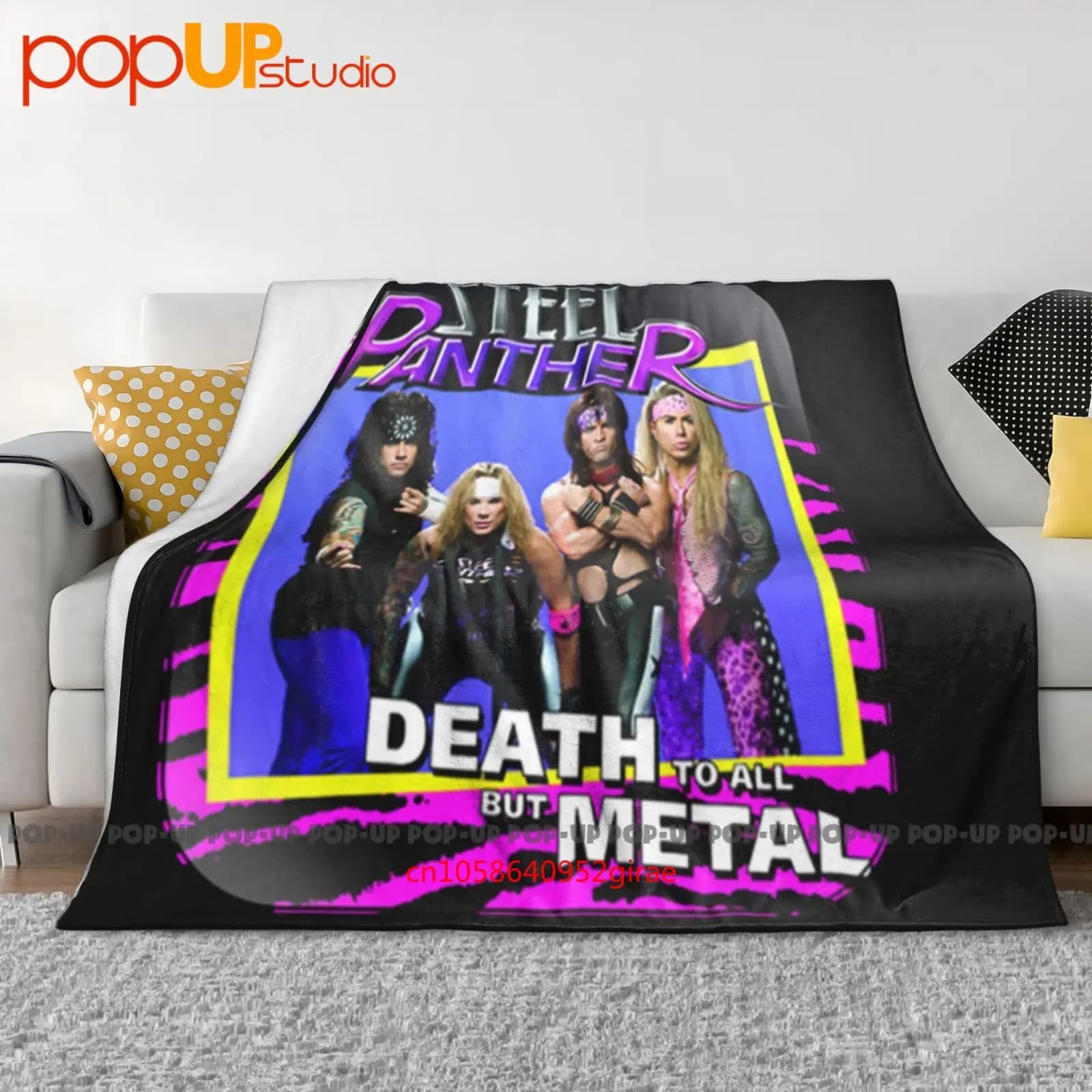 Nuovo popolare Steel Panther Death To All But Metal American Rock Coperta ultra morbida trapunta invernale Copridivano Copriletto