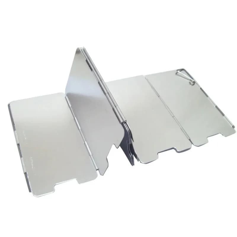 1 pz parabrezza per fornello da campeggio pieghevole leggero scudo da cucina all'aperto per escursionismo accessorio fornello da picnic