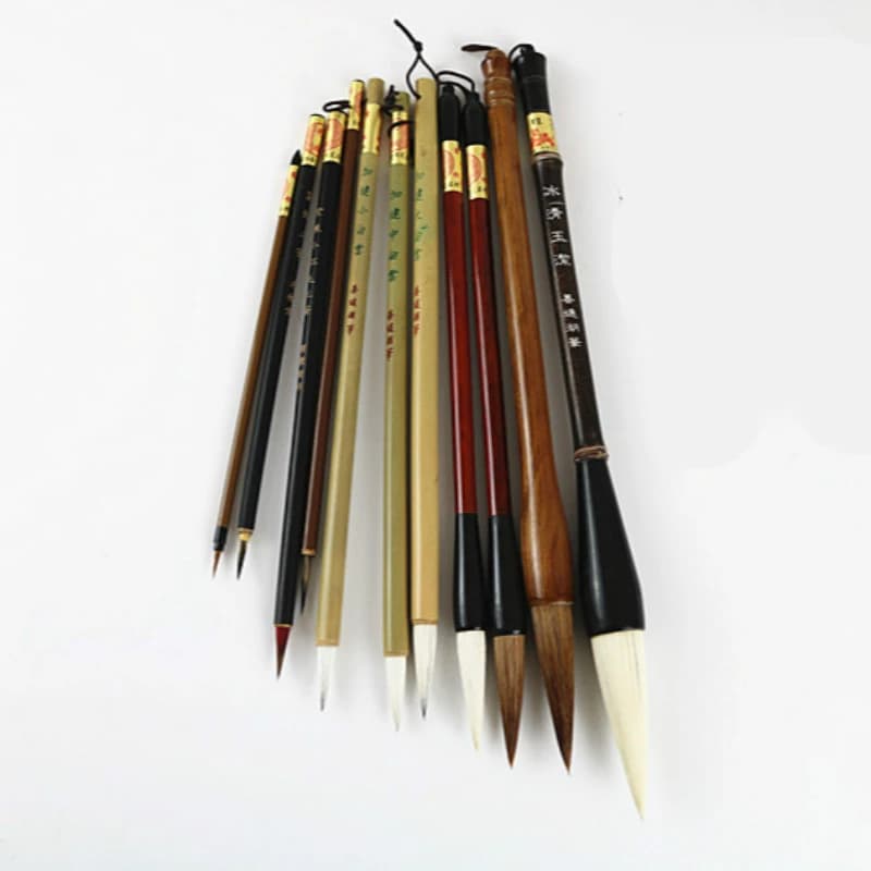 Traditional Chinese Painting Brush Set Soft Woolen Hair Chinese Calligraphy Brushes Ink Painting Hook Line Pen Painting Supplies