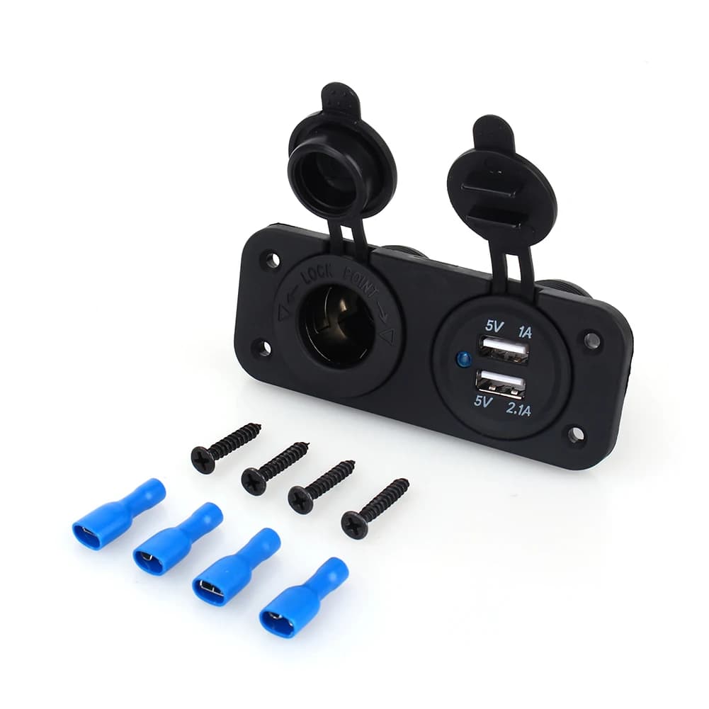 Caricatore Universale per Auto con Doppia Porta USB, Adattatore per Presa Accendisigari 12V, Splitter di Alimentazione
