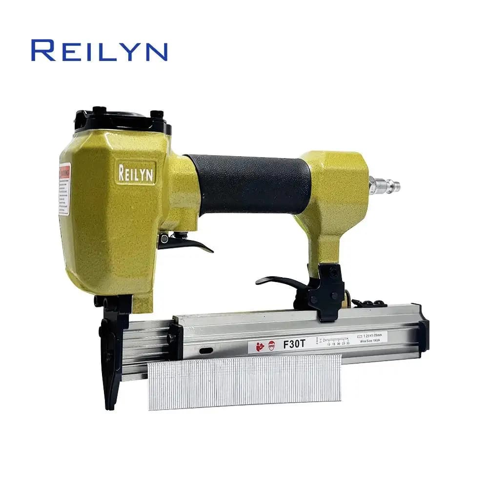 Reilyn 18Ga Cucitrice per tappezzeria ad aria F30 Chiodatrice pneumatica per incorniciatura Accetta chiodi Brad da 10-30 mm per fodero per mobili Strumenti per la lavorazione del legno